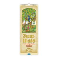 TRÖTSCH - Maxi-Streifenkalender Bauernkalender 2027 mit Hundertjährigem Kalender, Bauernregeln und Ferienterminen