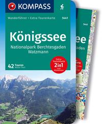 KOMPASS Wanderführer Königssee, Nationalpark Berchtesgaden, Watzmann, 42 Touren mit Extra-Tourenkarte