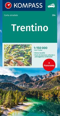 KOMPASS Autokarte Trentino 1:150.000