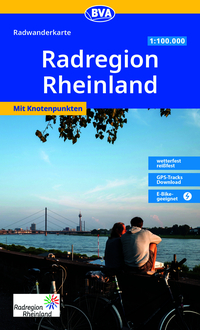 BVA Radwanderkarte RadRegion Rheinland die schönsten Radtouren mit Knotenpunkten 1:100.000
