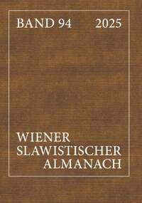 Wiener Slawistischer Almanach - Band 94/2025