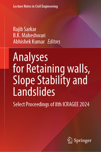 Analyses for Retaining walls, Slope Stability and Landslides
