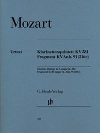 Wolfgang Amadeus Mozart - Klarinettenquintett A-dur KV 581 und Fragment KV Anh. 91 (516c)